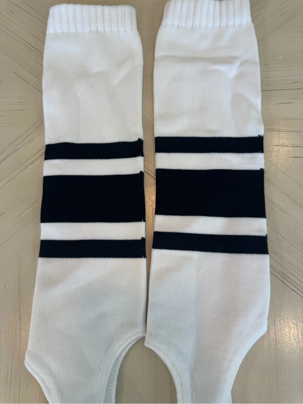 EvoShield Baseball Softball Stirrups White Black Three Stripe Adult New